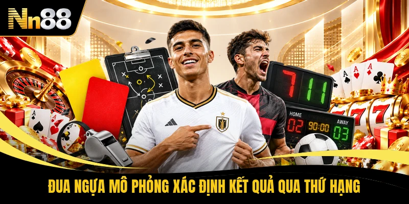 Đua ngựa mô phỏng xác định kết quả qua thứ hạng