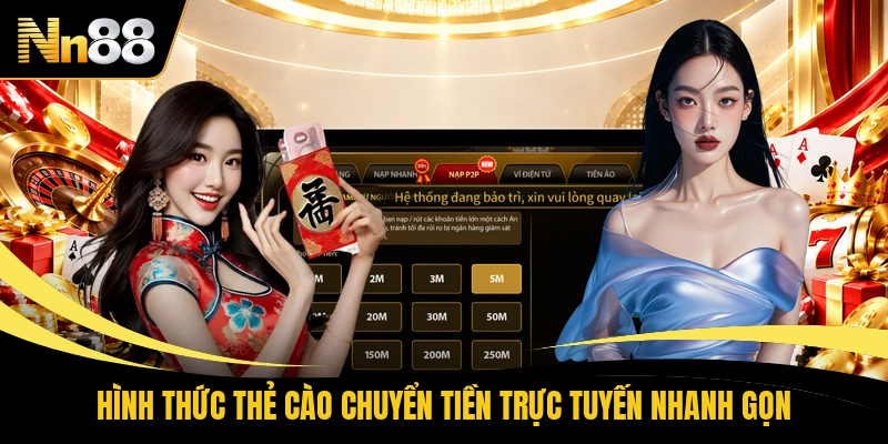 Hình thức thẻ cào chuyển tiền trực tuyến nhanh gọn