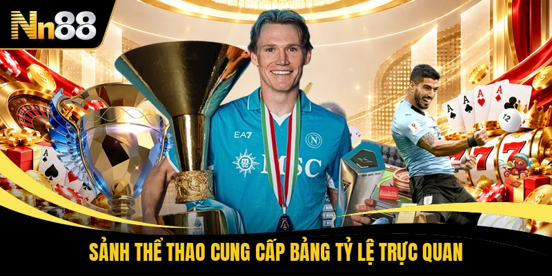 Sảnh thể thao cung cấp bảng tỷ lệ trực quan